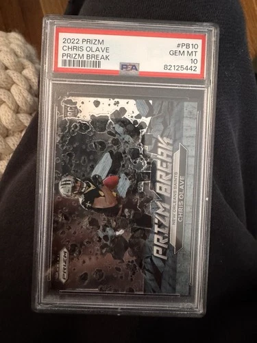 2022 Panini Prizm - Prizm Break Chris Olave #PB-10 (RC) PSA 10
