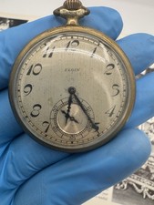 Antique Elgin Grade 345 GF 17 Jewels Pocket Watch