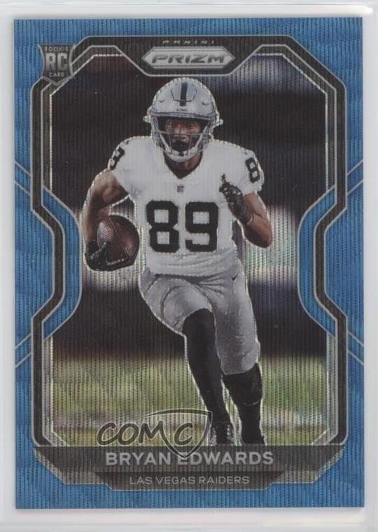 2020 Panini Prizm Rookie Blue Wave Prizm 4/199 Bryan Edwards #373 Rookie RC md3