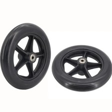 1 Pair 8" Front Wheel Replacement For Universal Wheelchair Manual Walker Wheels