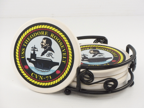 USS THEODORE ROOSEVELT CVN 71 Untersetzer Militär USN U S Navy - Bild 1 von 7