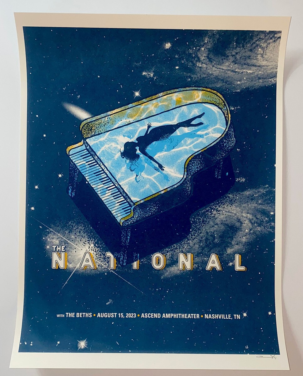 The National Concert Poster Ascend Amp Nashville TN 8/15/23