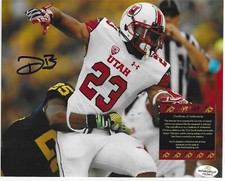 Devontae Booker Utah Denver Broncos signed autographed 8x10 photo