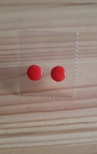 Paire de Boucles d'oreilles Puce rouge neuf
