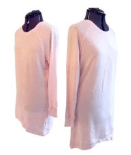 Active Life Women's Light Pink Casual Dress, Crossover Front Hem, Size Large