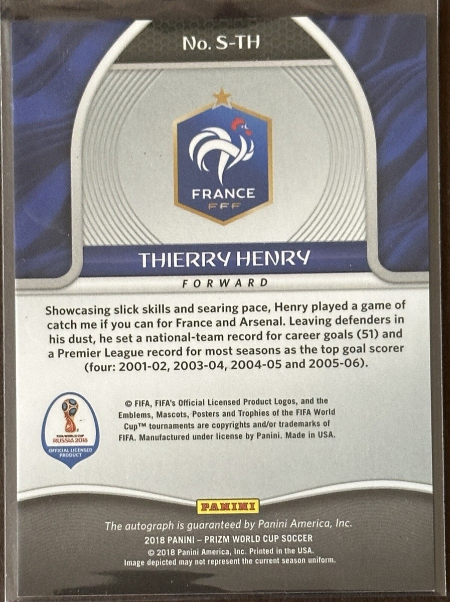 2018 Prizm World Cup Thierry Henry Auto | eBay