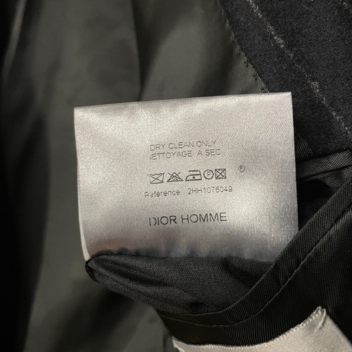 Dior Homme AW02 by Hedi Slimane Double Breasted Chalk Stripe Wool Suit Size 50 - Picture 10 of 18