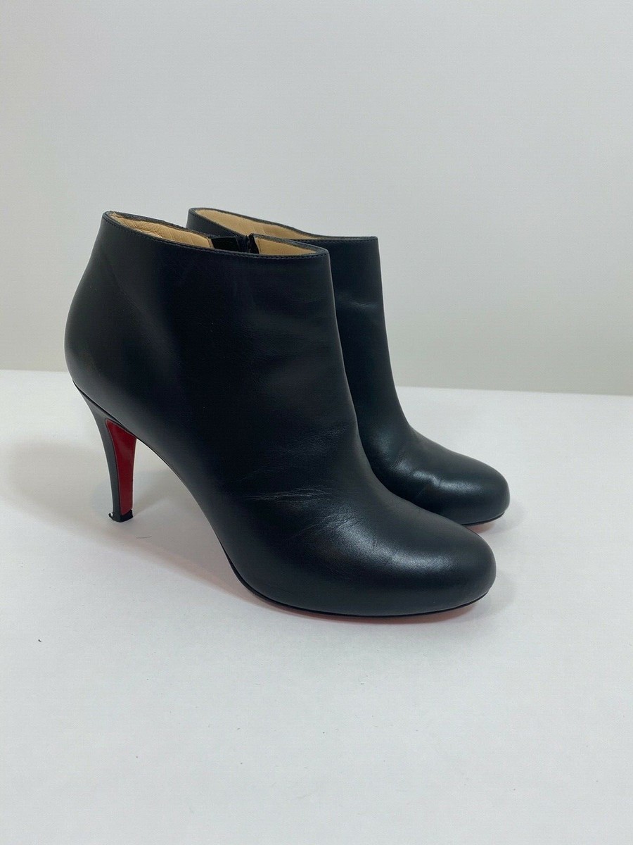 Christian Louboutin Belle 85mm Leather Booties in Black Size Christian Louboutin Belle 85mm Leather Booties in Black Size