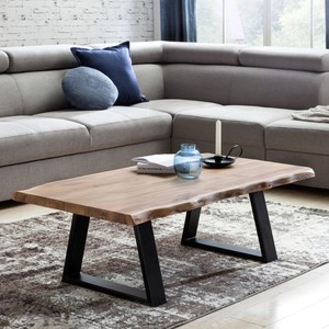 Couchtisch Tree Massivholz Akazie 115 X 60 Cm Baumstamm