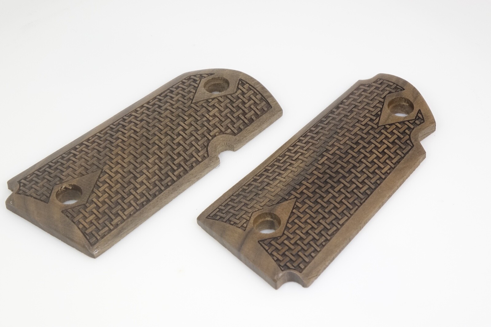 CUSTOM WALNUT *MASH & DOUBLE DIMOND* KIMBER MICRO 9 AMBI GRIPS eBay
