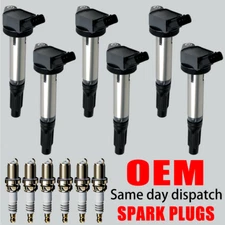 6X OEM Ignition Coil & Iridium Spark Plugs For Toyota Avalon Sienna Camry UF487