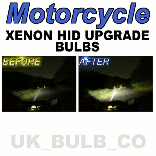 Xenon HID headlight bulbs KAWASAKI GPZ 500 S B 1-6    H4 501 Free Postage - Picture 1 of 1