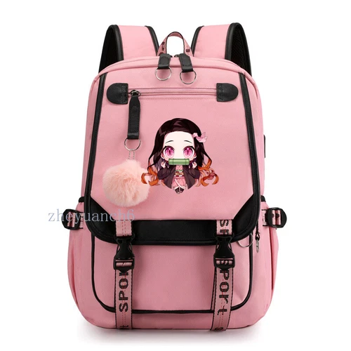 Anime Kamado Nezuko Backpack Kawaii Cartoon School Bag Large Capacity Student - Bild 4 von 12