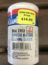 Clean Espresso Machine Cleaning Tablets Dual Cycle Jura Compatible - 25x Count
