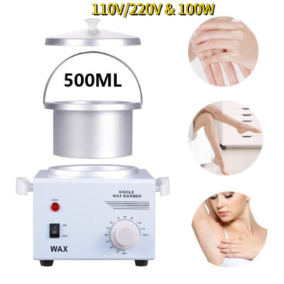 Single Pot Wax Warmer Heater Hair Removal Skin Care Beauty Salon Equipment  500ML