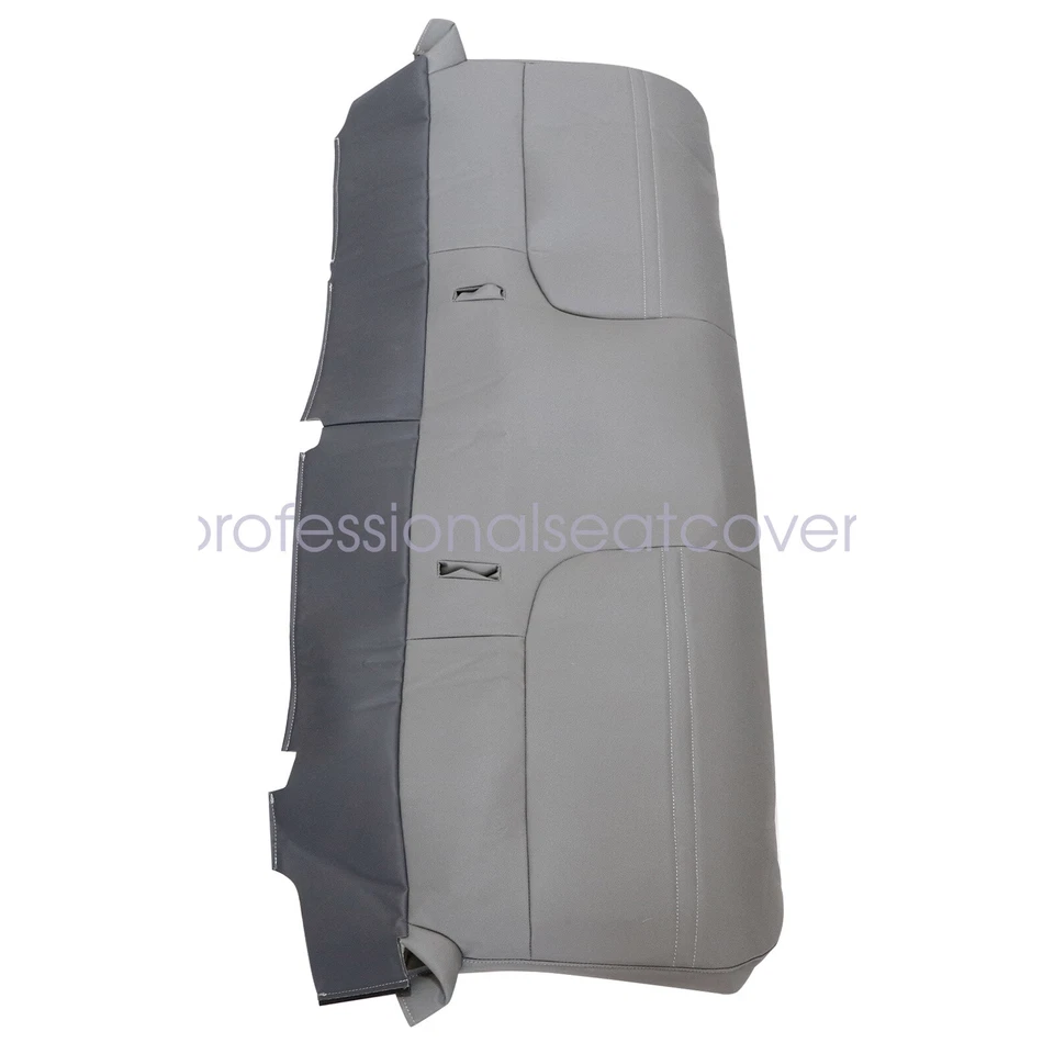 For Ford F250 F350 F450 Super Duty 1999-2002 Front Bench Bottom Seat Cover Gray - Image 3 of 4