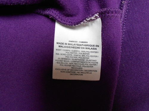 Nike YOUTH Girls Purple Full Zip Athletic Jacket Size XL (17X23) - Picture 7 of 8