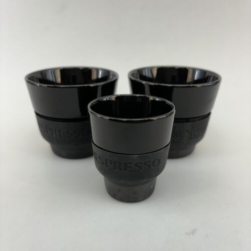 Nespresso Touch Black Set/3 Coffee Espresso Cappuccino Lungo Cup Geckeler Michel