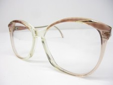 New Vintage Eyeglasses Frames Safilo Classic Retro Fashion Crys Brown 53 NOS