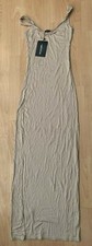 Pretty Little Thing Beige Bodycon Dress UK Size 8