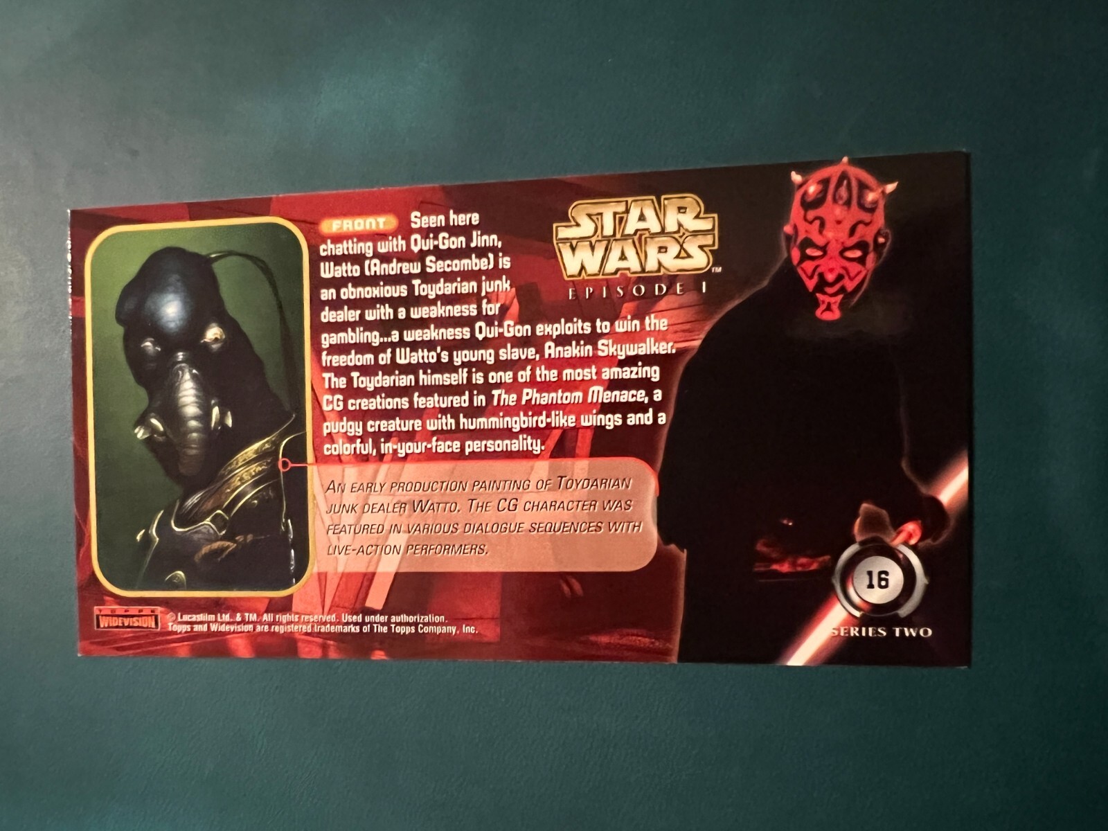 1999 Topps Star Wars Episode I SERIES 1-2 Widevision Complete Your Set U Pick - Picture 204 of 331