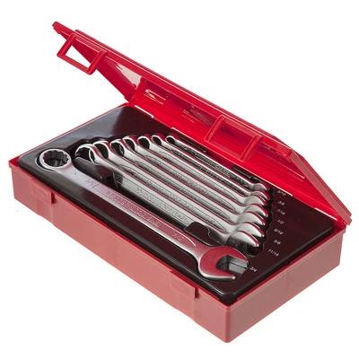 Teng Tools AF Imperial Spanner Wrench Set + Case 5/16" > 3/4" 12 Point AF