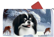 Japanese Chin Winter Wonderland Mail Box Cover