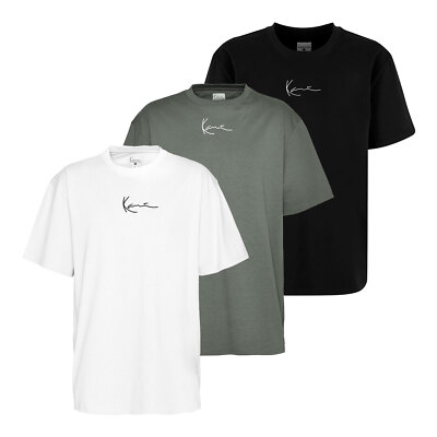 Karl Kani Herren T-Shirt Kurzarmshirt Rundhalsshirt Small Signature Tee Cotton
