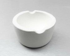Melting Crucible Ceramic Crucible Dish Cup Melt Gold Silver 150 Dwt Capacity