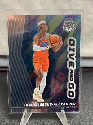2022-23 Panini Mosaic Shai Gilgeous-Alexander Give And Go #10 OKC Thunder