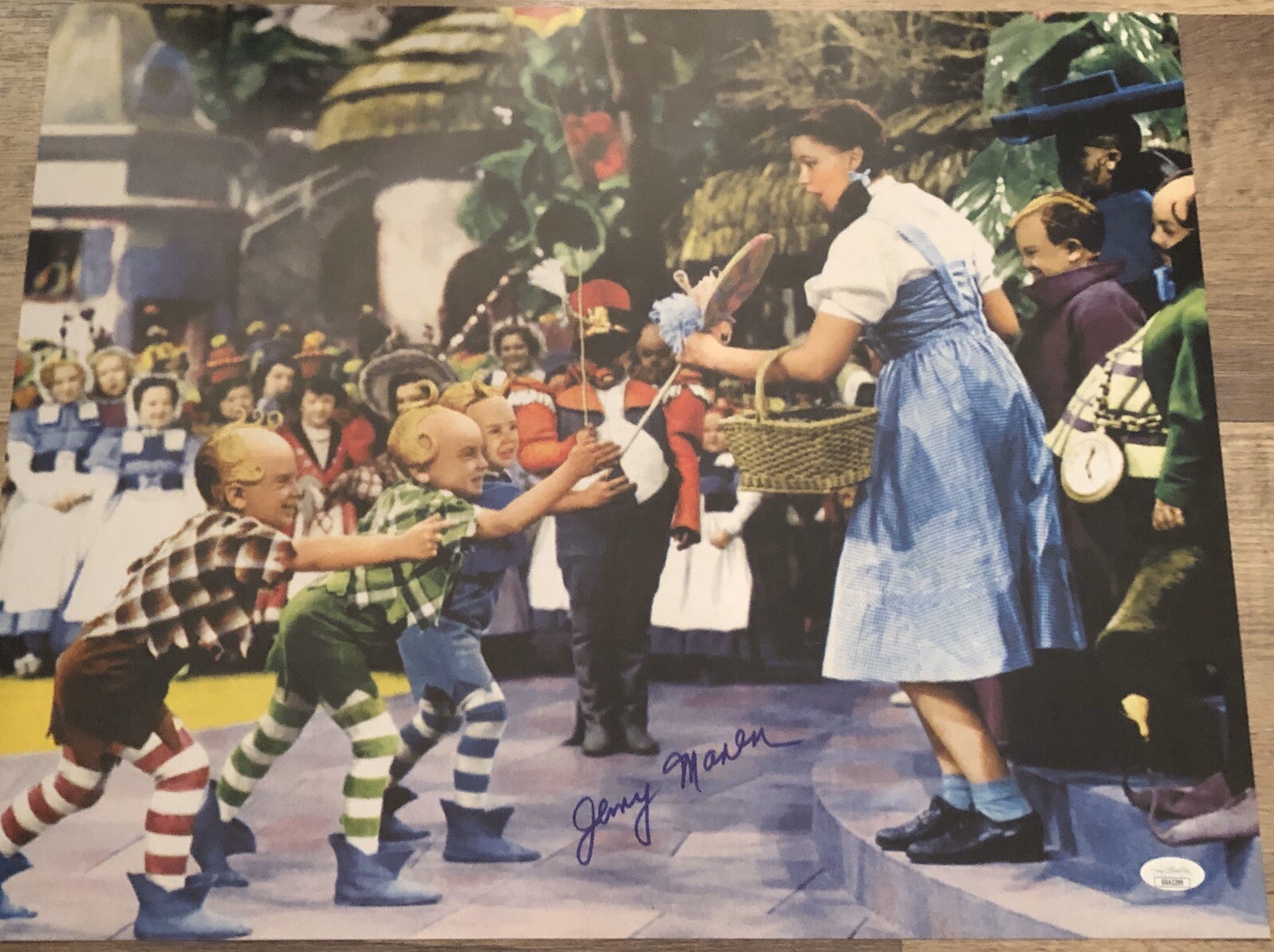 Jerry Maren Autographed 8x10 Photo WIZARD OF OZ MUNCHKIN JSA RARE