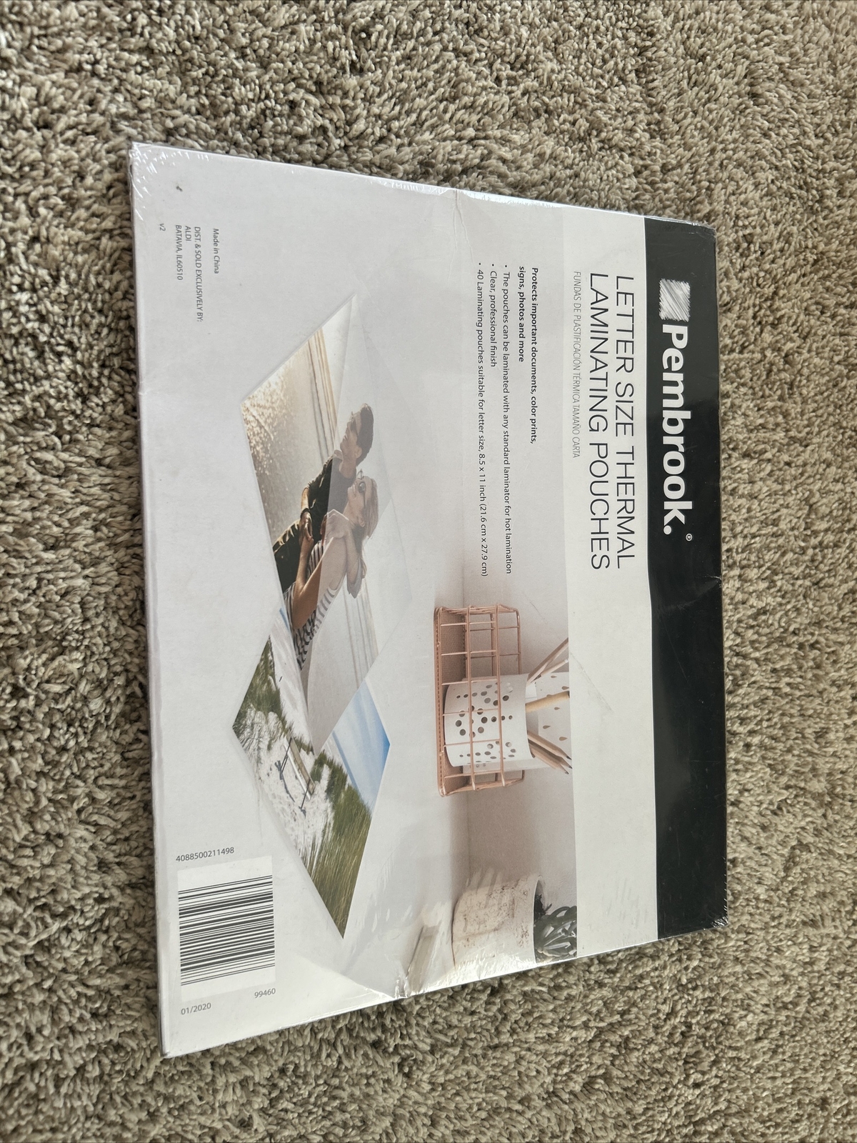 NEW Pembrook Letter Size Thermal Laminating Pouches 40 Pouches 8.5” X