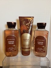 3 Bath And Body Works COPPER FIELDS Body Wash/Shower Gel  Body Cream