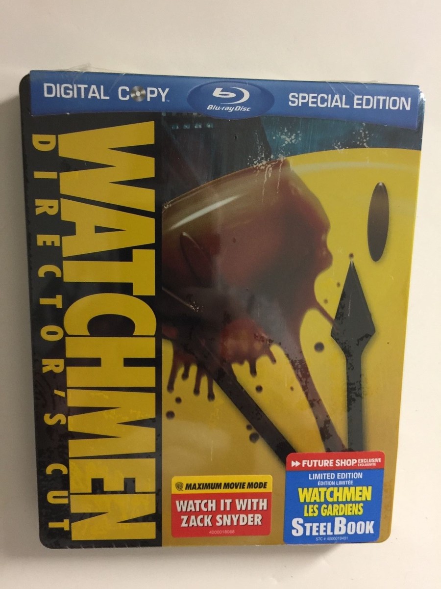 Watchmen (Blu-ray, 2009, 3-Disc Set) NEW Steelbook Future