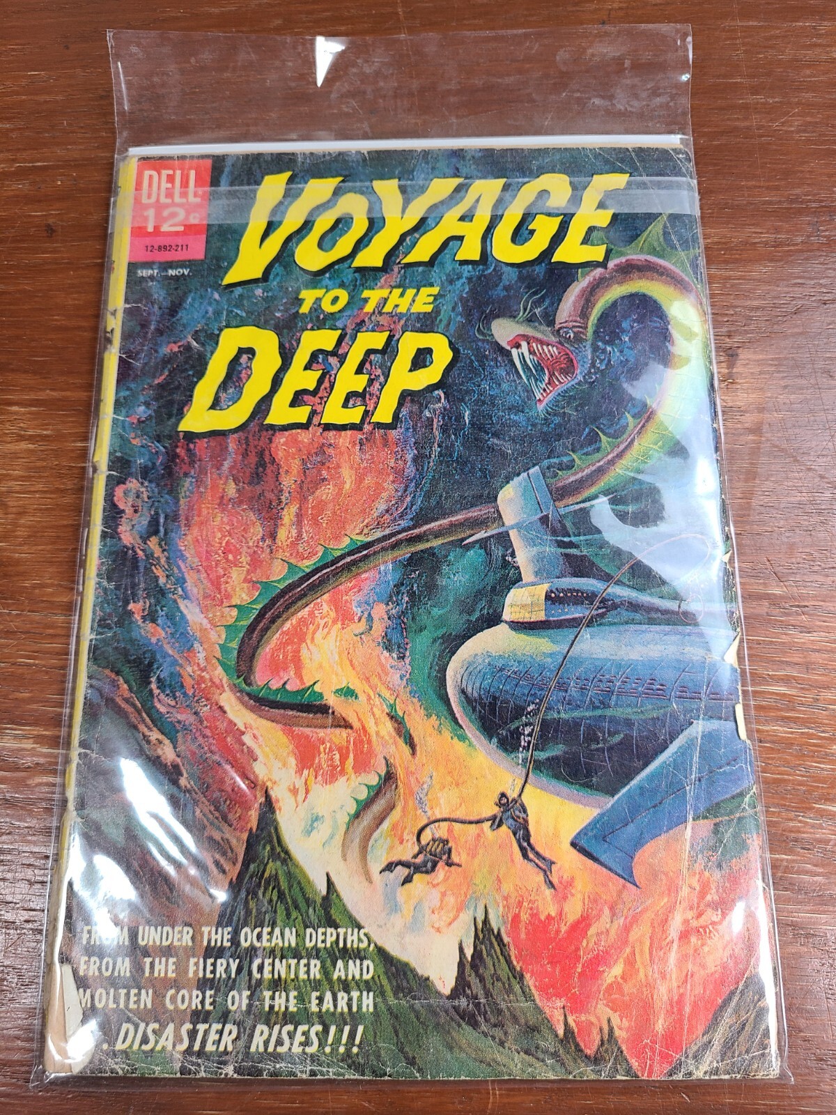 Voyage To The Deep # 1 FN- Dell 1962 Silver Age Comic Book Bagged/Boarded