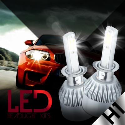 NEW 2x H1 6000K Super White 100W CREE LED Headlight Bulbs Kit Fog Driving Light