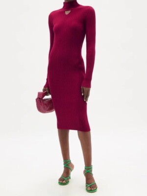 Bottega Veneta cutout Rib Knit Dress Small | eBay