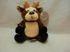 1997 Coca Cola REINDEER Plush Bean Bag Stuffed Animal 0152 7" - FREE SHIPPING