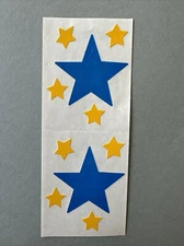 Mrs. Grossman's Stickers | BLUE STARS YELLOW | Retired 1995 Creative Memories