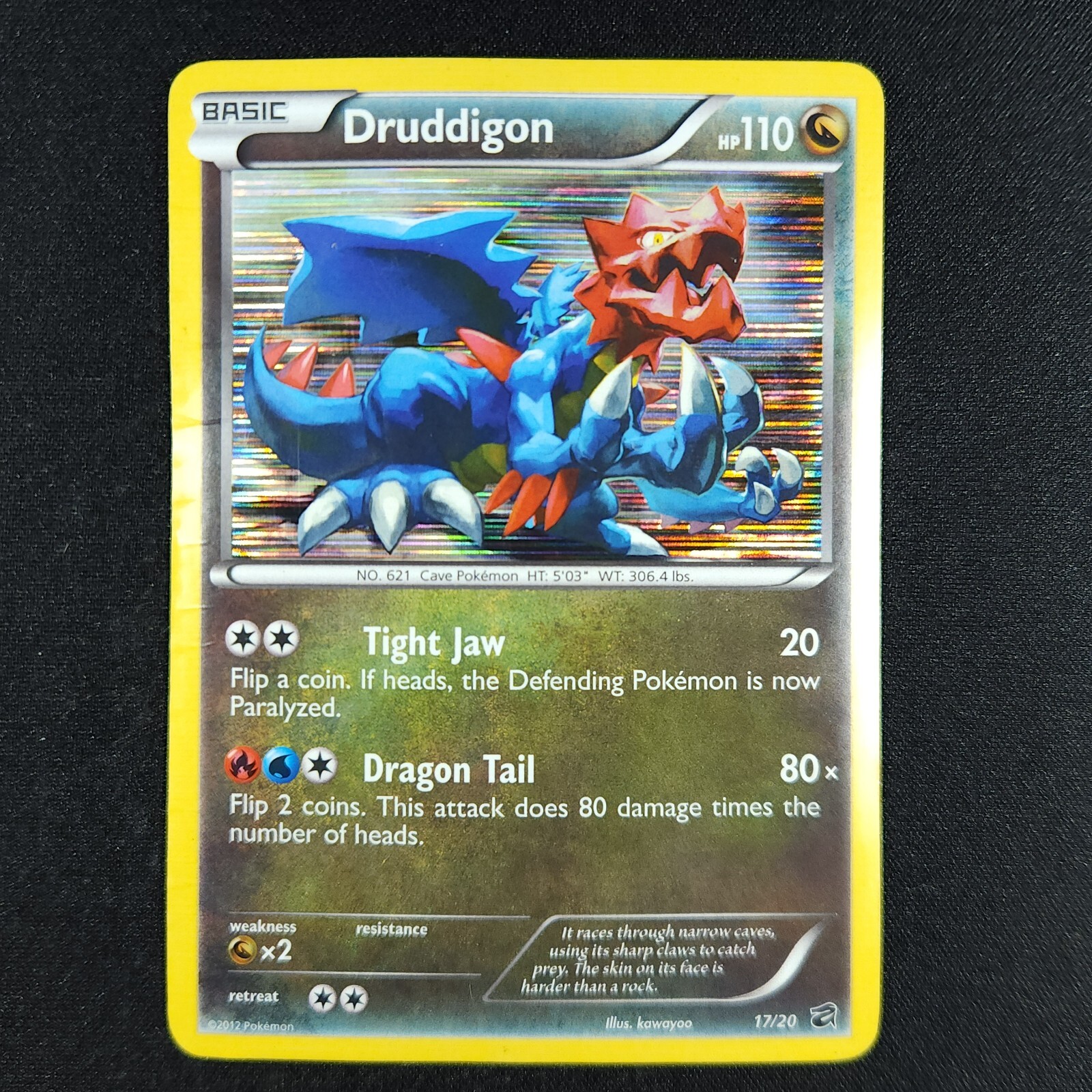 Druddigon 17/20 Holo - Dragon Vault - Pokémon Card