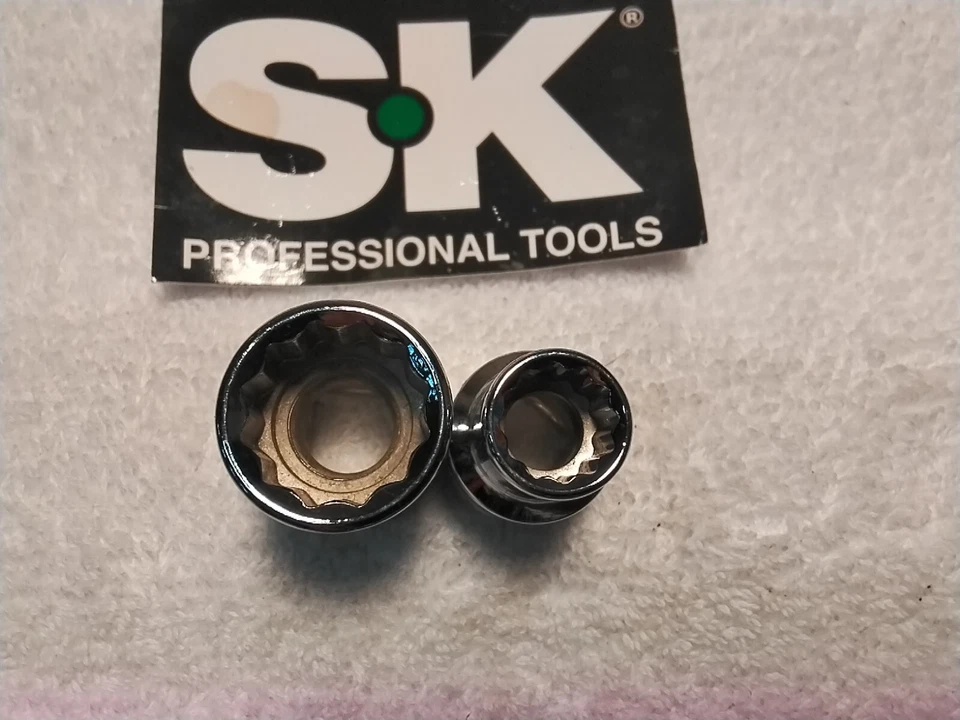 S-K  1/2" DRIVE SOCKET SET SAE  12pt  2PC  - Image 4 of 4
