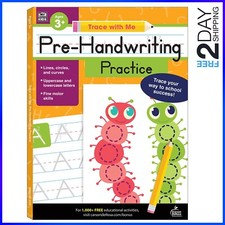 Handwriting Practice Book for Kids Letter Number Tracing Preschool Workbook New