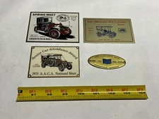 1970s ! Brass Judge Badges AACA Award Region Auto Show Dash Plaque Car Hot Rod