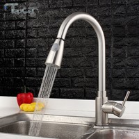 Tapcet Copper Kitchen Sink Pull Out Faucet Brushed Spray Kitchen Mixer Tap Fa... on sale Tapcet Copper Kitchen Sink Pull Out Faucet Brushed Spray Kitchen Mixer Tap Fa... on sale