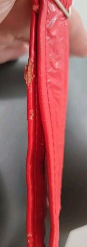 Red Faux Leather Corset Steampunk Studs & Goth Style Buckle Closure Lace-up 2XL - Picture 12 of 24