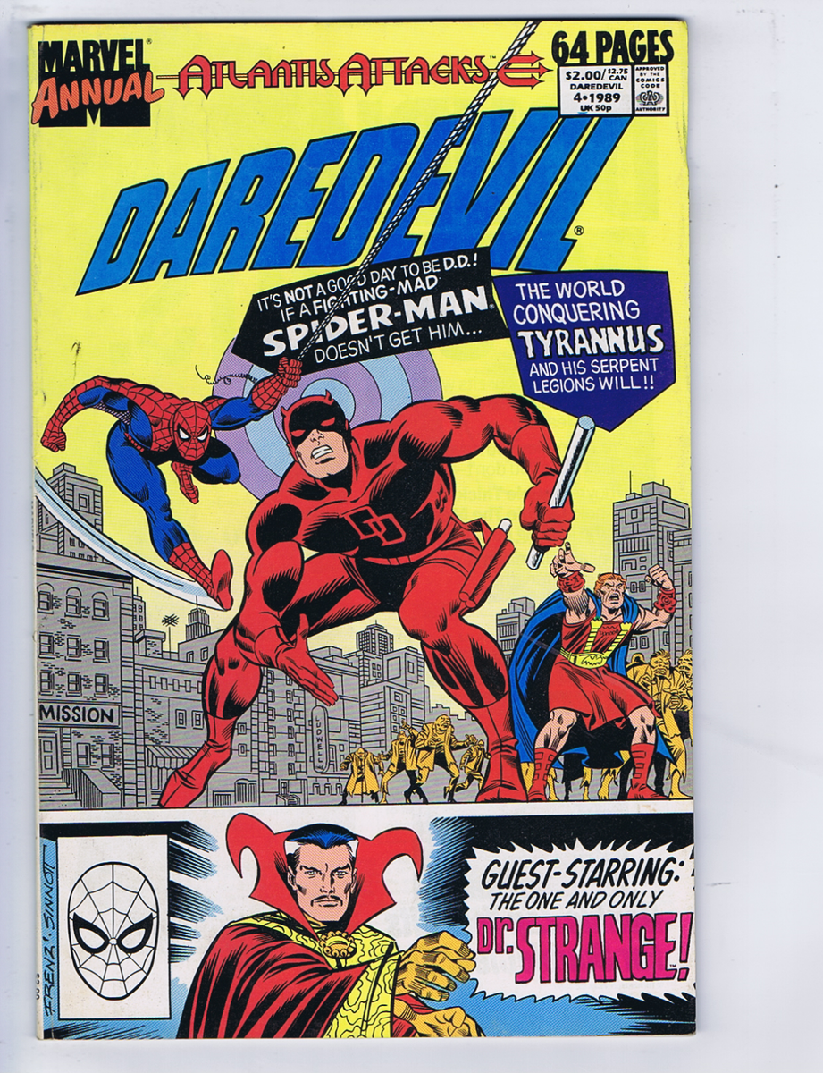 Daredevil Annual #4 Marvel 1989 Guest Starring Dr. Strange