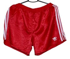 ADIDAS VINTAGE 1988/1990 RED FOOTBALL SHORTS JERSEY SIZE M ADULT
