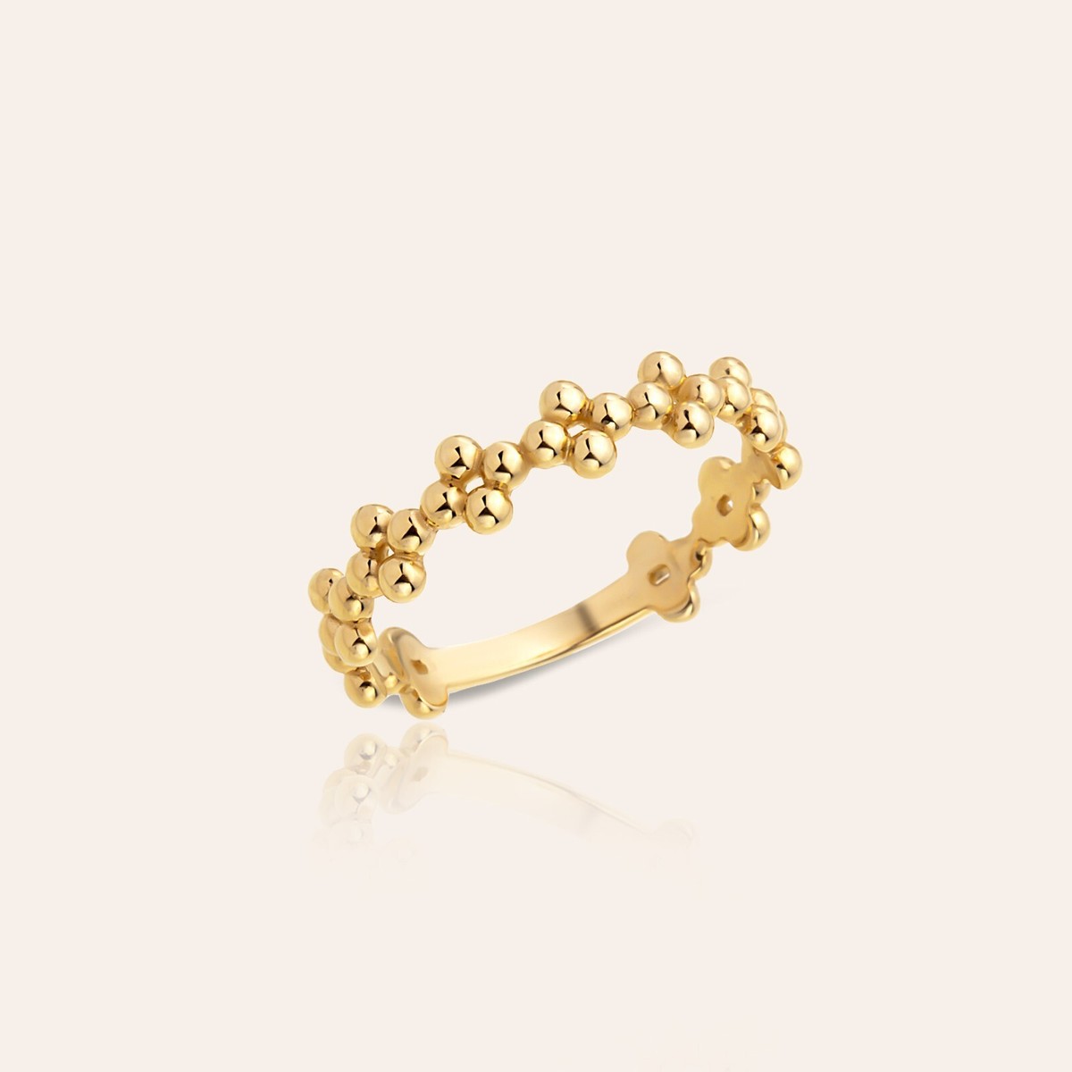 Sapphire Ring Poppy Finch Rings 18K Flower Bead Ring – POPPY FINCH