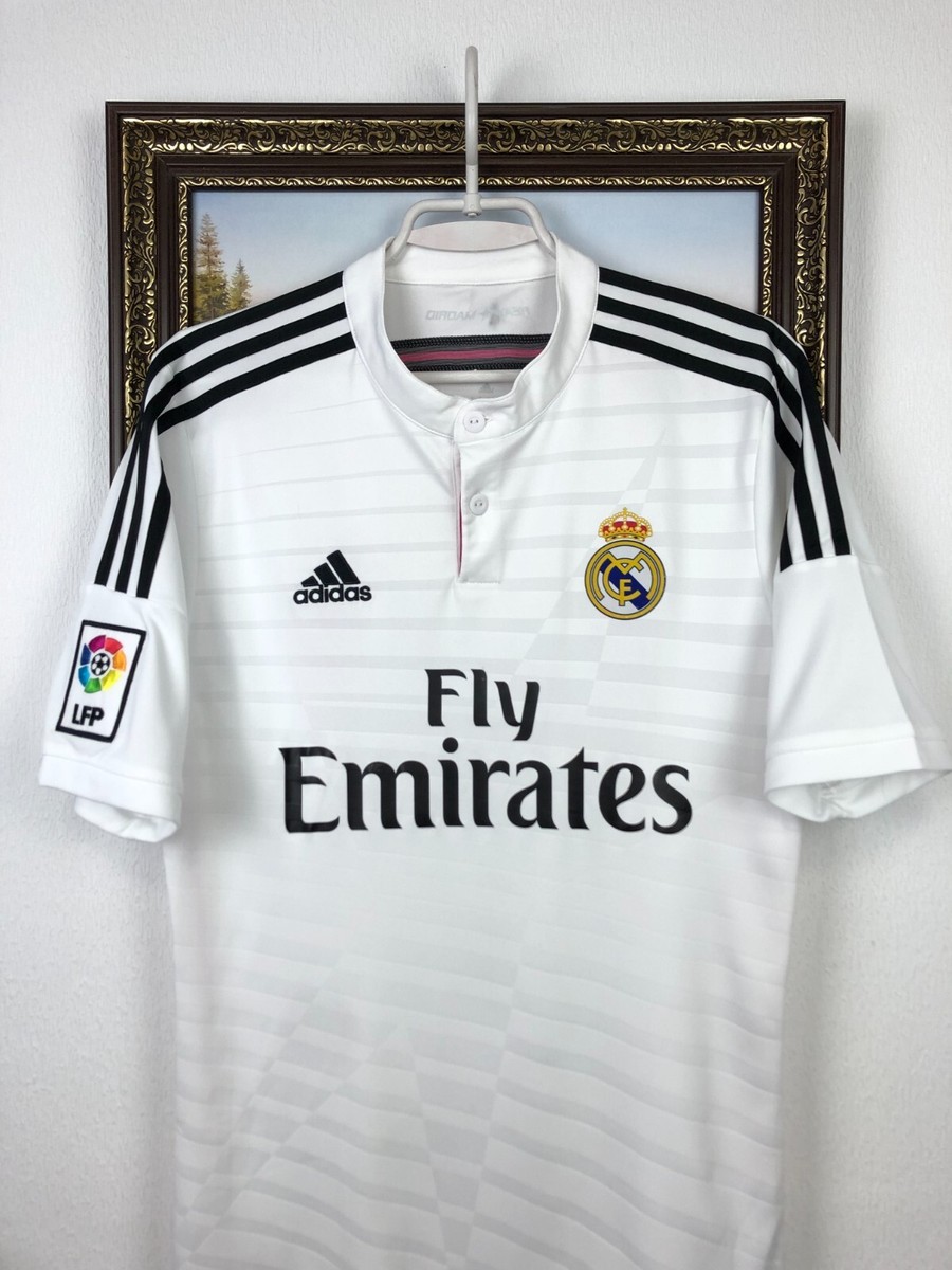 Real Madrid Home football shirt 2014 Soccer Adidas White Jersey