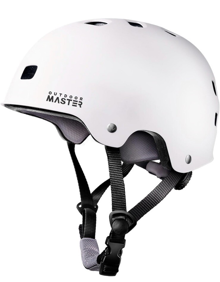 Cycling Helmet - Two Removable Liners White Small